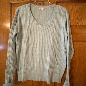 Merona Light Green Cable Knit Sweater
